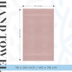 White Classic Luxury Pink Hand Towels - Image 4