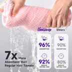 Umisleep Extra Large Microfiber Hair Towel - Image 6