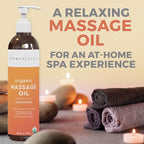 Viva Naturals Organic Massage Oil, 8 fl oz – Non-Greasy, Certified Organic - Image 2