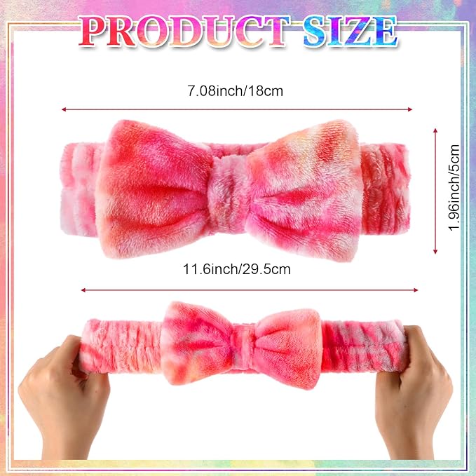 50 Pcs Pink Spa Headband Bulk Spa Sleepover Party Supplies - Image 4
