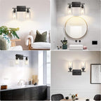 ShineTech 2-Light Bathroom Vanity Light Fixtures, Modern Wall Lighting - Image 6