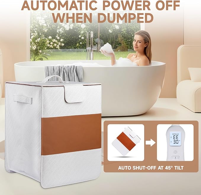 38L Foldable Towel Warmer for Bathroom, Home & Spa, Large Capacity for - Image 2