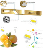 SineRise LED Modern Bathroom Vanity Light Fixtures, Brass Modern Acrylic - Image 2