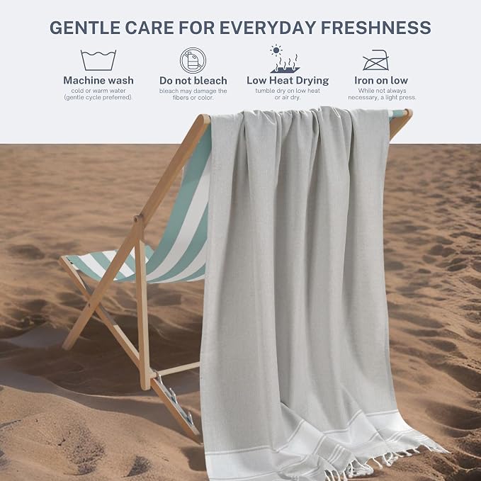 Cotton Turkish Beach Towel - Image 9