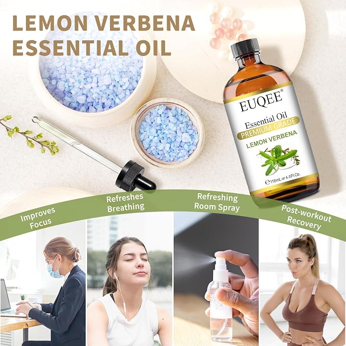 EUQEE Lemon Verbena Essential Oil 118ml - Image 3