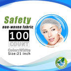 Disposable Bouffant Caps, 21inches Hair Net, Elastic Dust Cap - Image 2