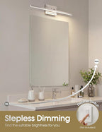 VOLISUN Modern Bathroom Vanity Light 24 inch, 14W Dimmable 5CCT Led Bathroom - Image 3
