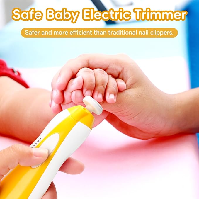 Qunlions life Baby Nail Trimmer Electric, 6 in 1 Baby Nail File Clippers Infant - Image 7