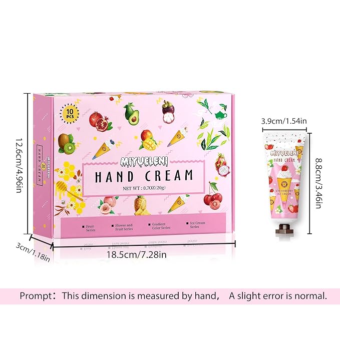 10 Pack Hand Cream Gift Set, Moisturizing Hand Lotion Travel Size, Gifts - Image 7