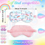 Cuffbow 6 Pack Plush Sleep Mask Set, Cute Plush Eye Masks - Image 2