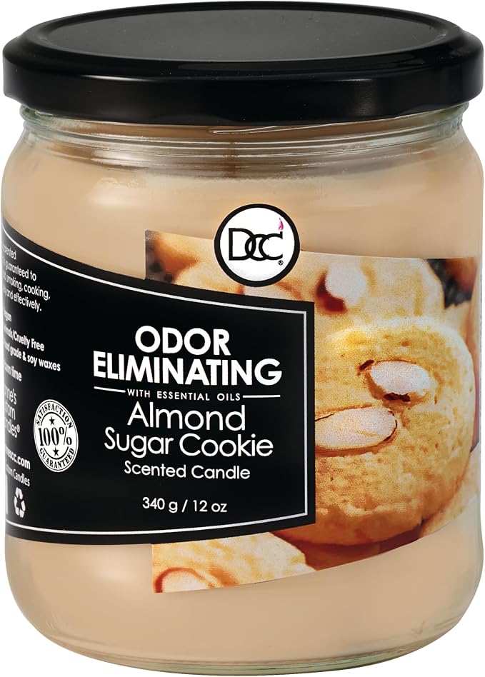 Almond Sugar Cookie Odor Eliminating Highly Fragranced Candle by DiannesCustomCandles