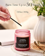 M&SENSE Cherry Blossom Scented Candle, 7.05oz Natural Organic Soy Wax, 50 Hours - Image 4
