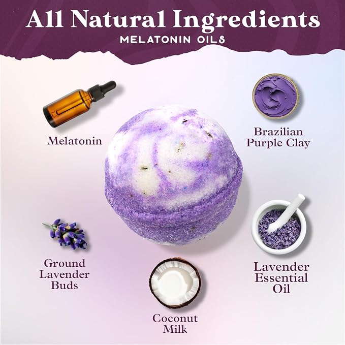 Purple Canyon Bath to Bed Natural Bath Bombs | Calming and Relaxing Sleep - Image 4