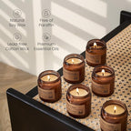 M&SENSE 6 Pack Christmas Candle Gift Set, Aromatherapy Candle Gift - Image 3