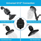 Yodel Shower Filter with 6 Cartridge Matte Black - Image 5