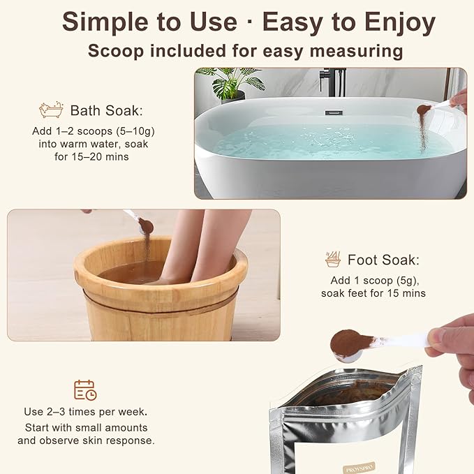 Fulvic Acid Detox Bath Powder 4oz – Natural Mineral Bath Soak - Image 5
