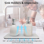 Diatomite Soap Dish, Water Absorbing Stone Tray, Kitchen Sink Organizer - Image 2