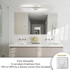 EDISLIVE Dimmable Modern LED Vanity Light Fixtures Bathroom Vanity Wall Lighting - Image 2
