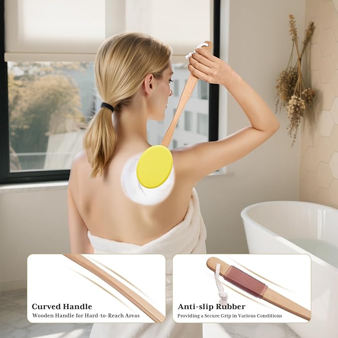 AmazerBath Lotion Applicator for Back, 4 Replacement Pads - Image 5