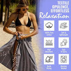 Beach Towel 100% Cotton Turkish Beach Towel Adult 38x70 Inch Pre-washed - Image 4