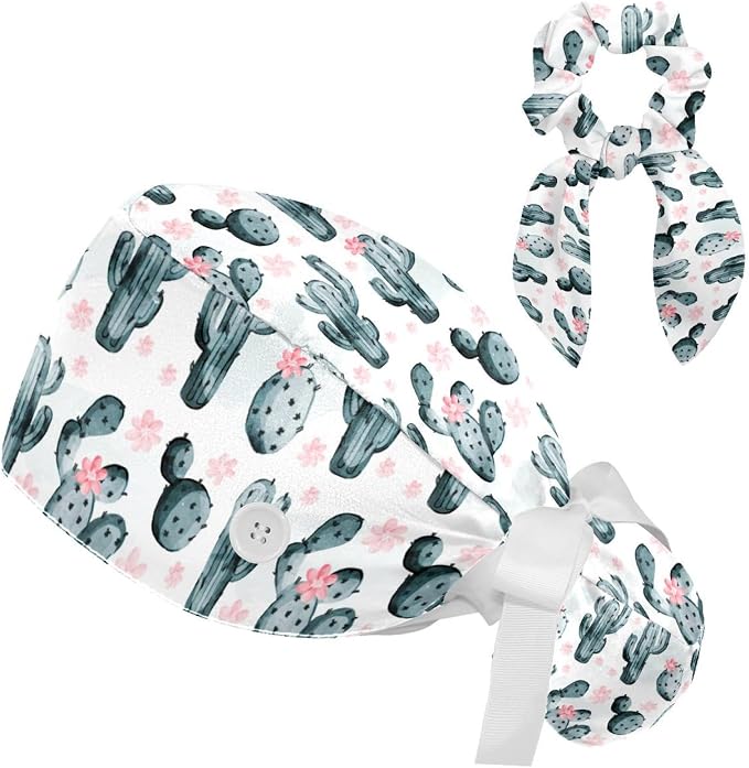 Adjustable Brown Dachshund Dog Blue Surgical Scrub Cap by otnrnondcl