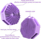 iTokGoK® Premium Silver-Infused Dual-Sided Design 2-in-1 Silicone Body Scrubber - Image 4