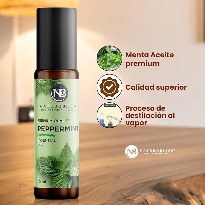 NaturoBliss Peppermint Essential Oil Roll-On, 10 ml - Image 5