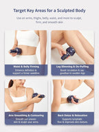 Lymphatic Drainage Massager & Anti Cellulite Massage Tool, Helps Reduce Stretch - Image 5