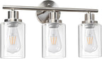 Unicozin 3 Light Vanity Lights, Brushed Nickel Wall Sconce Light - Image 9