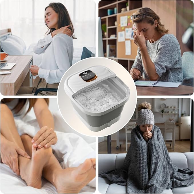 Collapsible Foot Spa with Heat, Foldable Foot Bath Massager with Temperature - Image 7