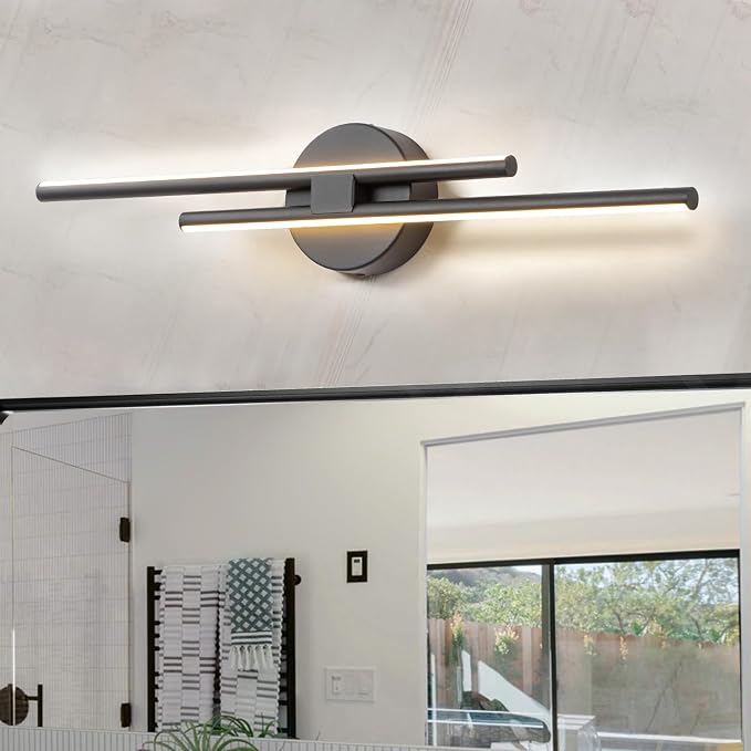 EDISLIVE Dimmable Modern LED Vanity Light Fixtures Bathroom Vanity Wall Lighting - Image 2
