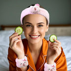 Kawaii Spa Headband and Wristband Set - Image 3