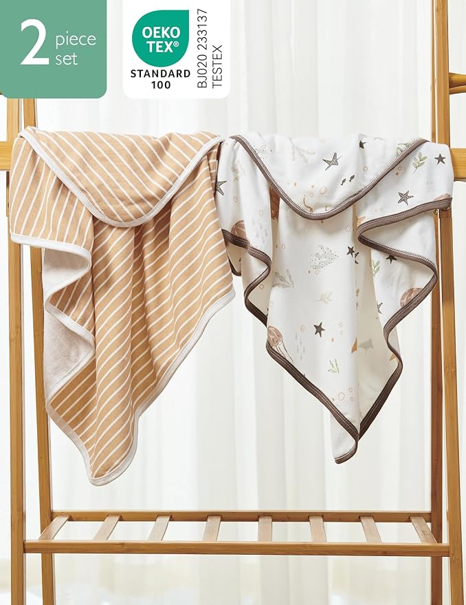 Momcozy Baby Towel with Hooded-2 Pack Soft Bath Towel Set-Shower Gifts or Bath - Image 4