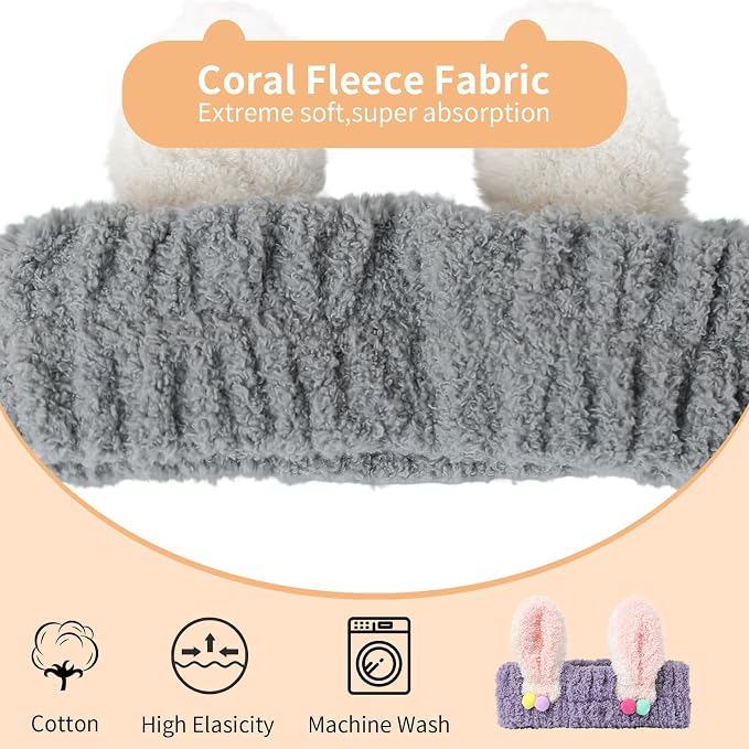 PERFECTSIGHT Kawaii Headband for Spa, Washing Face, Party - Image 2