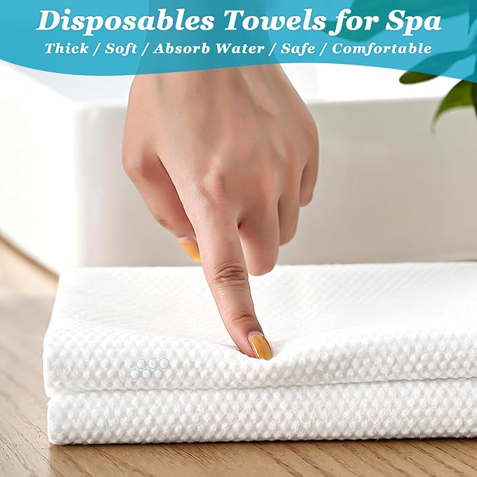 Premium Disposable Towel, Quick Dry Disposable Hair Towels Spa Salon Towel - Image 5
