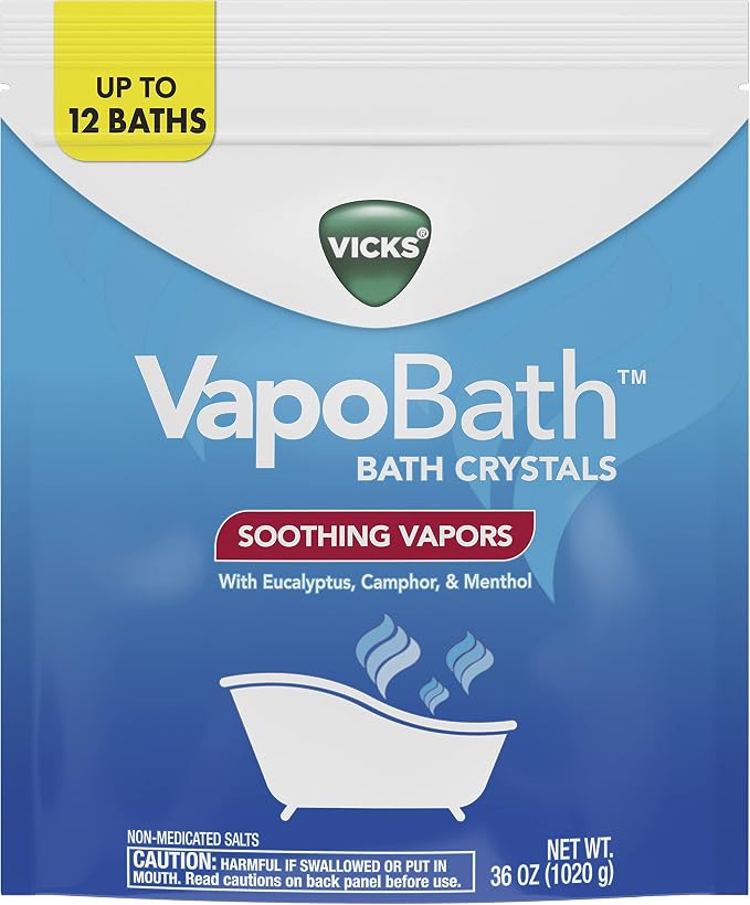 Vicks VapoBath, Bath Salts, Bath Bomb, Non-Medicated Bath Crystals, Comforting - Image 7
