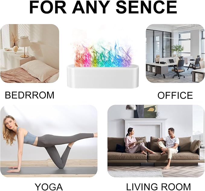 Flame Air Aroma Diffuser Humidifier, Upgraded 7 Flame Colors Aromatherapy Aroma - Image 6