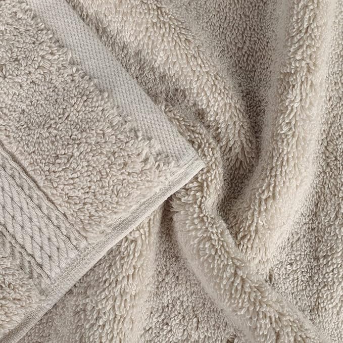 SUPERIOR Egyptian Cotton Pile 3 Piece Towel Set, Includes 1 Bath, 1 Hand - Image 4
