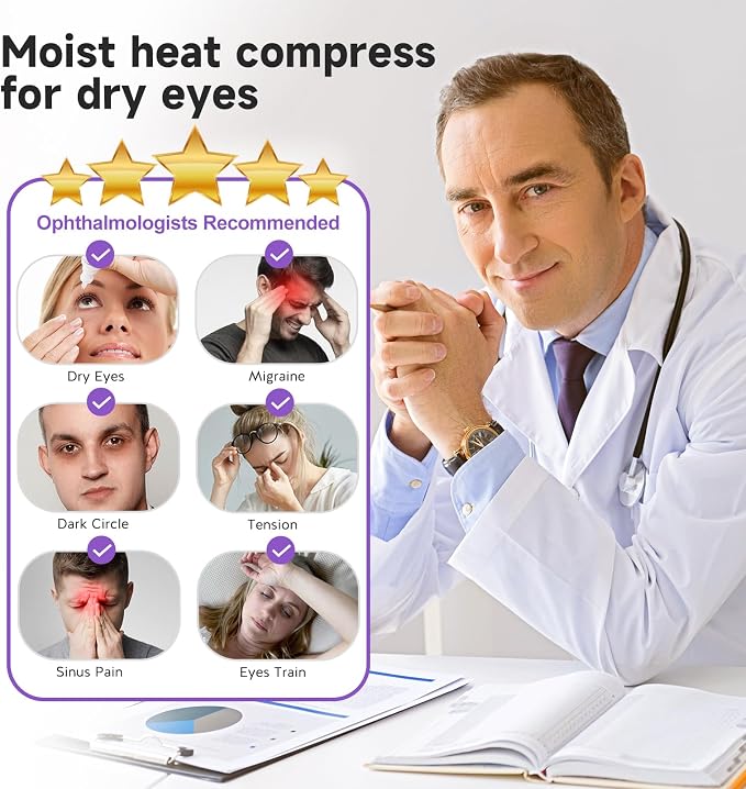 Umisleep Lavender Eye Mask, 0.45 lb Aromatherapy Weighted Eye Mask - Image 2