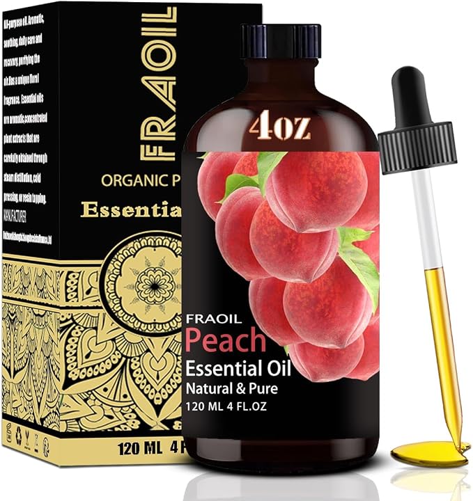 Peach Essential Oil, Peach Oil 4 Fl Oz 120ML by FRAOILESSENTIALOIL