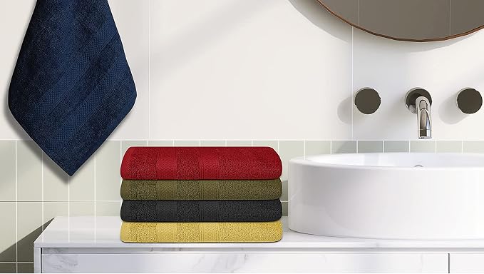 ZUPERIA Classic Hand Towels Pack of 10 100% Ring Spun Cotton Light Weight & - Image 7