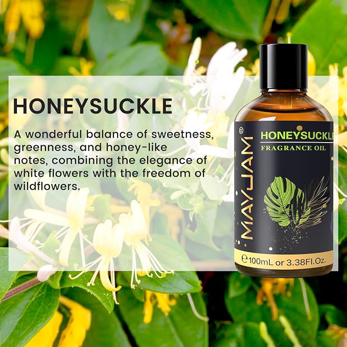 MAYJAM 100ML/3.38FL.OZ Honeysuckle Fragrance Oils - Image 3