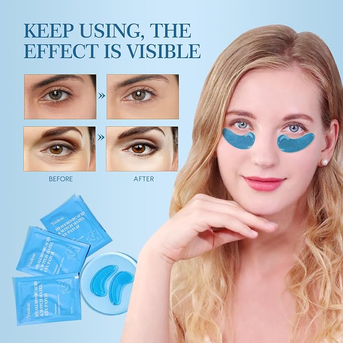 Yeokoe Under Eye Patches for Dark Circles, Puffy Eyes, 20 Pairs Face Masks - Image 3