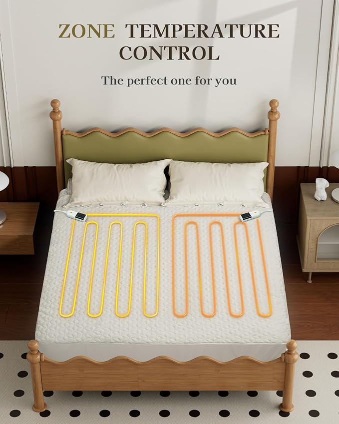 Gotcozy Heated Mattress Pad Queen Size Dual Control - Image 2