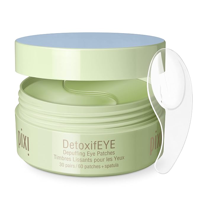 Pixi DetoxifEYE Depuffing Hydrogel Under-Eye Patches, Hyaluronic Acid & Caffeine by PixiBeautyUS