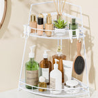 VITVITI 2 Tier Corner Bathroom Counter Organizer, Metal Bathroom Countertop by VITVITI