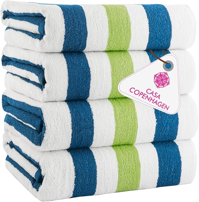 CASA COPENHAGEN Monaco Beach Towels Designed in Denmark Rough and Tough by CASACOPENHAGEN