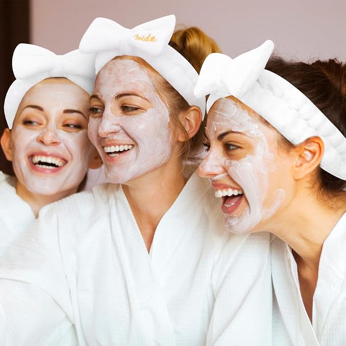 Semato Bachelorette Party Favor Set Bride and Bridesmaid Spa Headband Skincare - Image 4