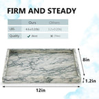 Real Natural Marble Tray for Bathroom, Kitchen and Desktop, Rectangle Genuine - Image 2