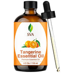 SVA Tangerine Essential Oil – 4 Fl Oz – 100% Natural Tangerine Oil by SVAORGANICS